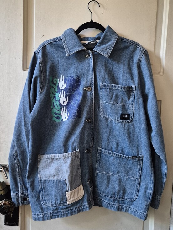 Vans Jackets & Blazers - Vans Off The Wall Oversized Jean Jacket